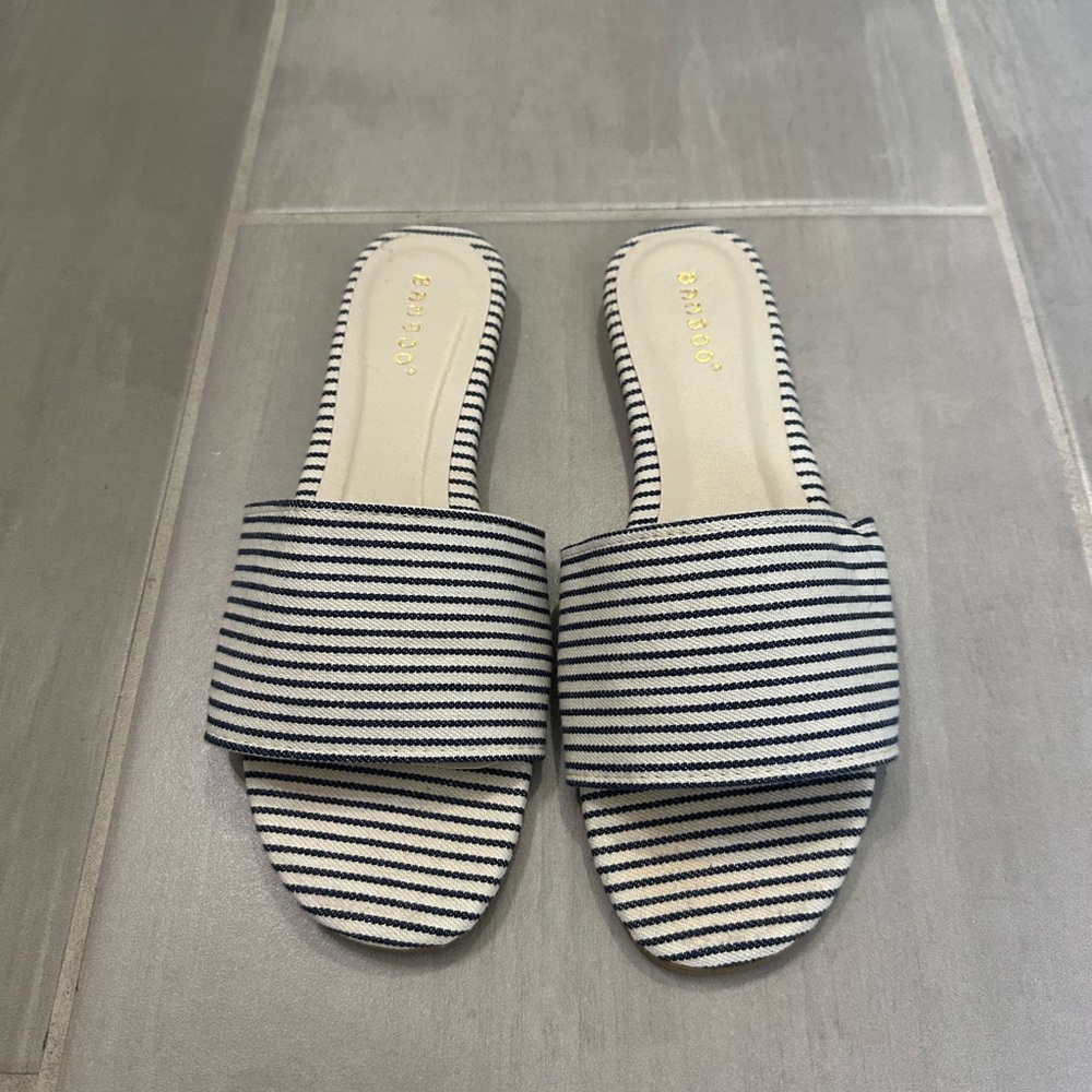 Bamboo Striped Women's Slides